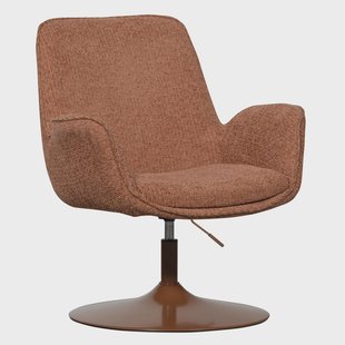 WOOOD Verstelbare Fauteuil 'Marten' Geweven stof, kleur Oranje