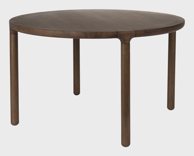 Zuiver Ronde Eettafel 'Storm' Walnoot en rubberhout, 128cm