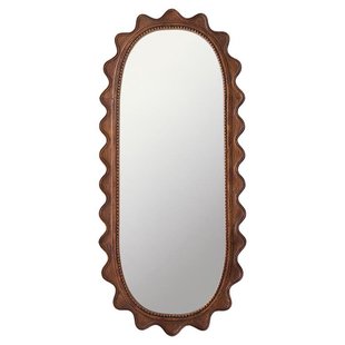 HKliving Wooden Ripple Spiegel