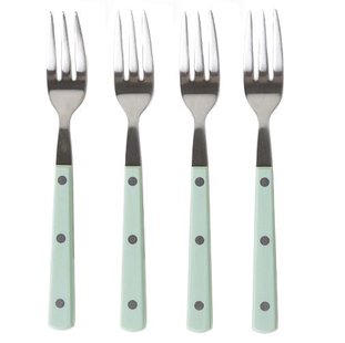 HKliving 70's Cutlery Dessertvorkjes Set Van 4 Mint
