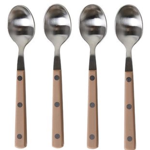 HKliving 70's Cutlery Theelepels Set Van 4 Taupe