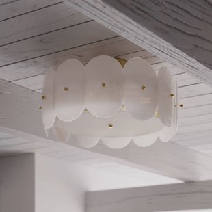 By Rydéns By Rydens plafondlamp Omlott, messing/wit, Ø 53 cm