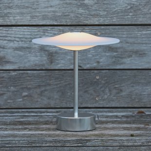 Sinus 22 draagbare LED tafellamp, staal, IP44 Piet Hein - Balkon - Designer - Aluminium - 1 lamp