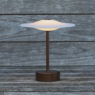 Sinus 22 draagbare LED tafellamp, brons, IP44 Piet Hein - Balkon - Designer - Aluminium - 1 lamp