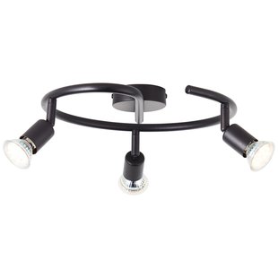 Baseline Plafondspot Parma Spiraal Matzwart 3xgu10 5w