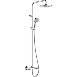 Hansgrohe Regendouche Vernis Blend - Met Thermostatische Kraan - Chroom - Rond - Met Handdouche - 15cm Hartafstand - 2-straals - Waterbesparend