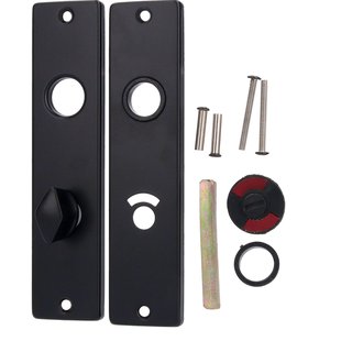 Langschild W.c 63/8mm Aluminium Zwart