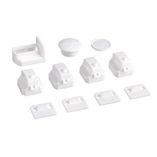 Secu Magnetisch Deurslot Junior - Wit Kunststof - 4 Stuks