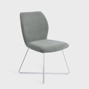 Jesper Home Eetkamerstoel 'Ikata' Cross White, kleur Breezy Blue