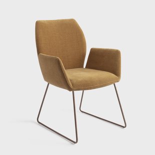 Jesper Home Eetkamerstoel 'Misaki' Slide Rose, kleur Honey Harvest