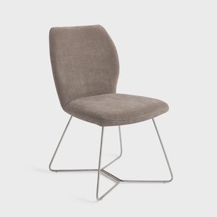 Jesper Home Eetkamerstoel 'Ikata' Beehive Steel, kleur Mocha Mist