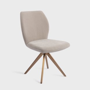 Jesper Home Draaibare Eetkamerstoel 'Ikata' Turn Rose, kleur Sand Strand