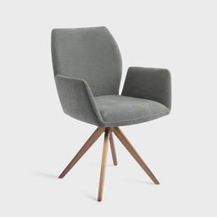 Jesper Home Draaibare Eetkamerstoel 'Misaki' Turn Rose, kleur Breezy Blue