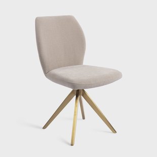 Jesper Home Draaibare Eetkamerstoel 'Ikata' Turn Gold, kleur Sand Strand