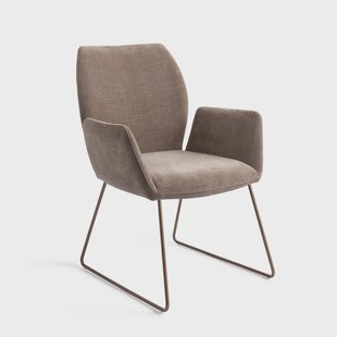 Jesper Home Eetkamerstoel 'Misaki' Slide Rose, kleur Mocha Mist