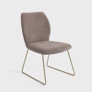 Jesper Home Eetkamerstoel 'Ikata' Slide Gold, kleur Mocha Mist