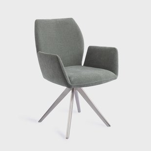 Jesper Home Draaibare Eetkamerstoel 'Misaki' Turn Steel, kleur Breezy Blue