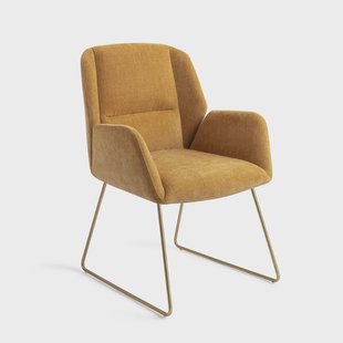 Jesper Home Eetkamerstoel 'Myoko' Slide Gold, kleur El Dorado