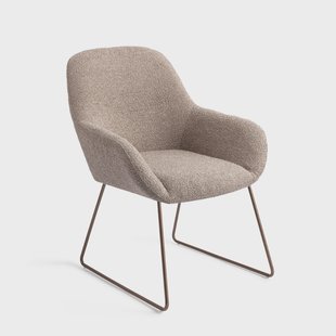 Jesper Home Eetkamerstoel 'Kushi' Slide Rose, kleur Stone Haze