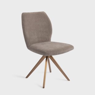 Jesper Home Draaibare Eetkamerstoel 'Ikata' Turn Rose, kleur Mocha Mist