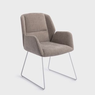 Jesper Home Eetkamerstoel 'Myoko' Slide White, kleur Greystones