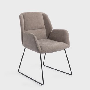 Jesper Home Eetkamerstoel 'Myoko' Slide Black, kleur Greystones