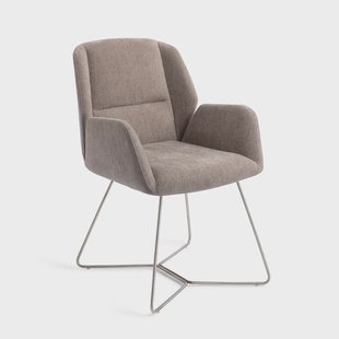 Jesper Home Eetkamerstoel 'Myoko' Beehive Steel, kleur Greystones