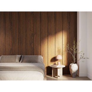 Cando Lat Decowall Acoustic Elements Ellips - Walnoot - 2600x40x12mm