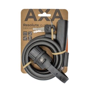Axa Kabelslot Resolute 150/10 - Zwart - Lengte 150cm Ø10mm