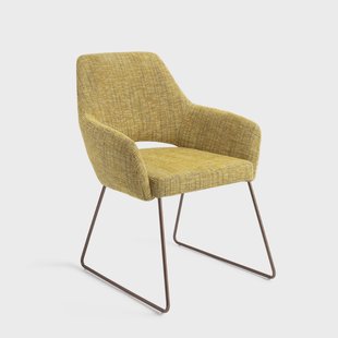 Jesper Home Eetkamerstoel 'Yanai' Slide Rose, kleur Lemon Lines