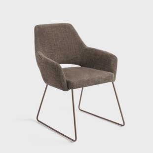 Jesper Home Eetkamerstoel 'Yanai' Slide Rose, kleur Checked Chestnut