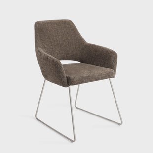 Jesper Home Eetkamerstoel 'Yanai' Slide Steel, kleur Checked Chestnut