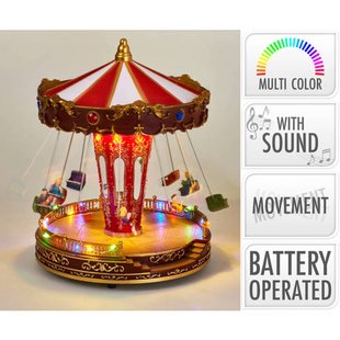 Home & Styling Collection Kersttafereel Carousel LED