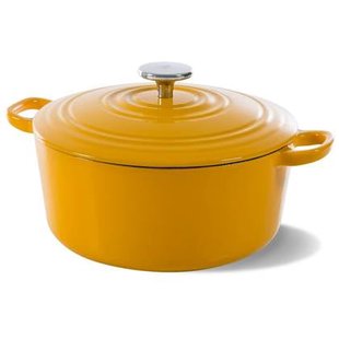 BK Bourgogne braadpan 28cm - sunny yellow - emaille - inductie