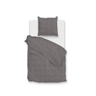 Zo Home Dekbedovertrek Flanella di Lino - dark grey