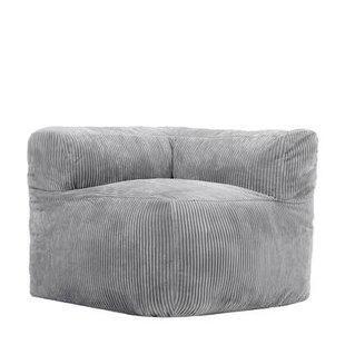 icon Zen Modulaire Bank Element - Hoekstuk - Ribfluweel - Grijs