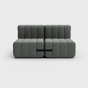 Curt-Set 4 - e.g. Flexibele 2-zitter - Sera - Gravel (Grijs)