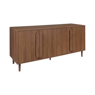 sweeek - Vintage dressoir houtdecor 4 deuren 160cm