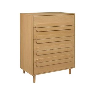 sweeek - Vintage ladekast houtdecor 5 laden