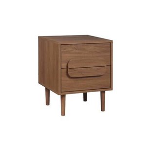 sweeek - Nachtkastje houtdecor vintage 2 lades