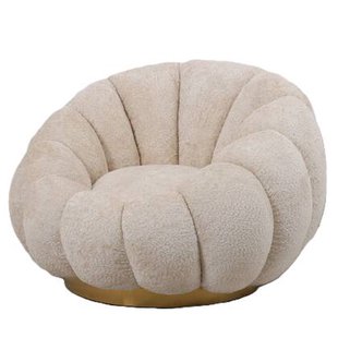 PTMD Daisy Fauteuil Cream Euphoria 2 Gold Base