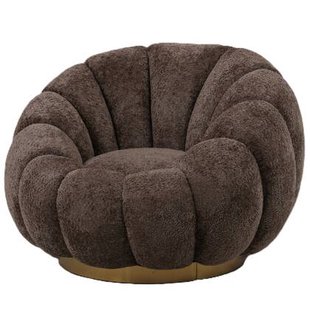 PTMD Daisy Fauteuil Antelope Euphoria 6 Gold Base