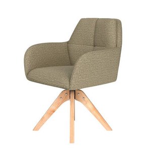 Puur Dannie draaistoel hout - groen