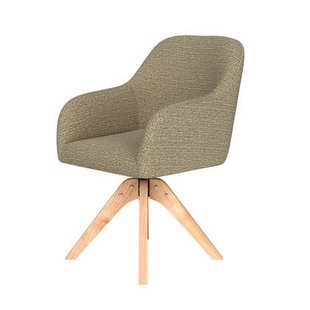 Puur Joanne draaistoel hout - groen