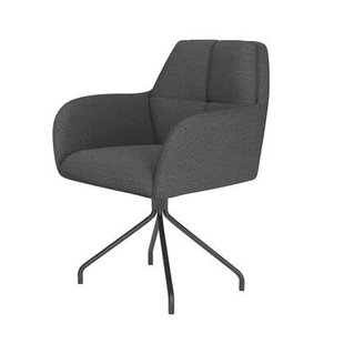 Puur Dannie draaistoel metaal spider - grijs