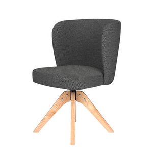 Puur Jude draaistoel hout - grijs