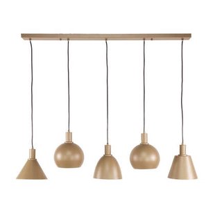 Fraaai Metica hanglamp mix 5-lichts - beige