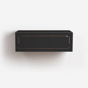 Fläpps Doos Wandconsole 80x27x40 - Zwart