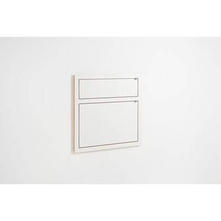 Fläpps Wandbureau|secretaresse 80x80-2 - Wit