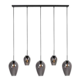 Mexlite - hanglamp - HaloSwap - zwart - glas - grote eettafellamp -